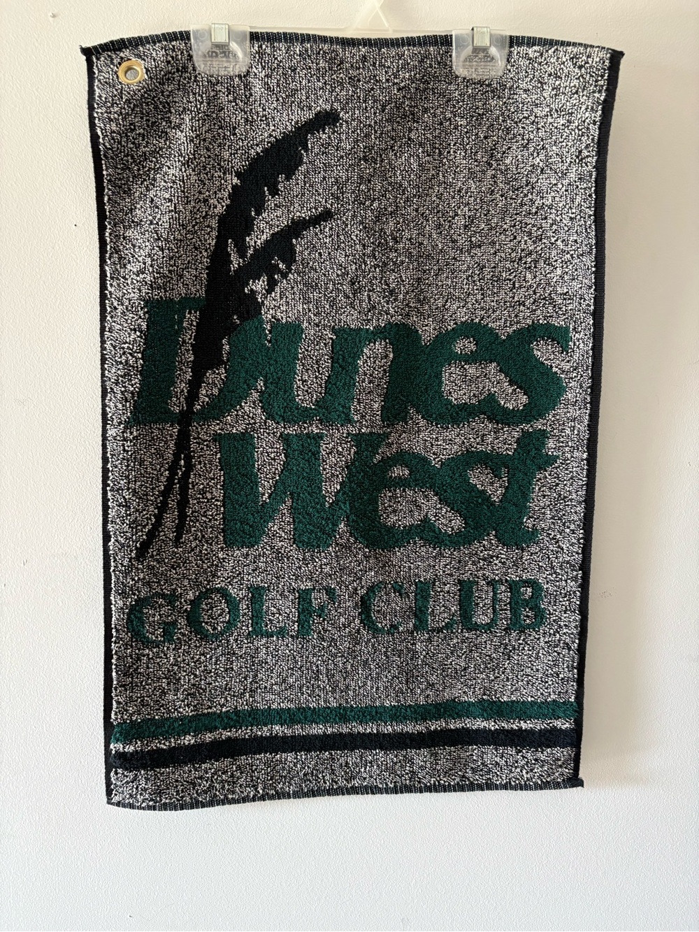 Dunes West Golf Club Towel Mt Pleasant SC Woven Caddy Bag Towel